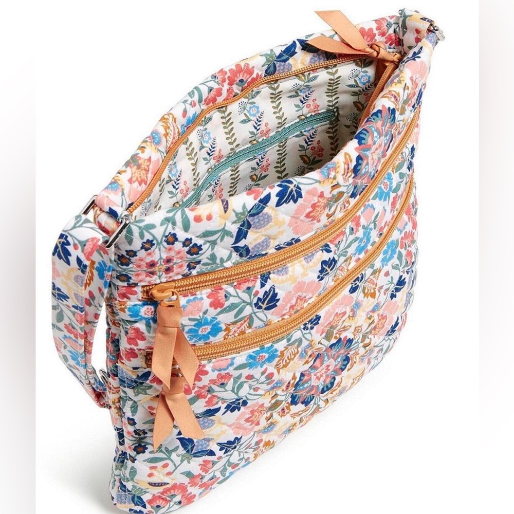 Vera Bradley Triple Zip Hipster Enchanted Mandala Print Crossbody Bag
